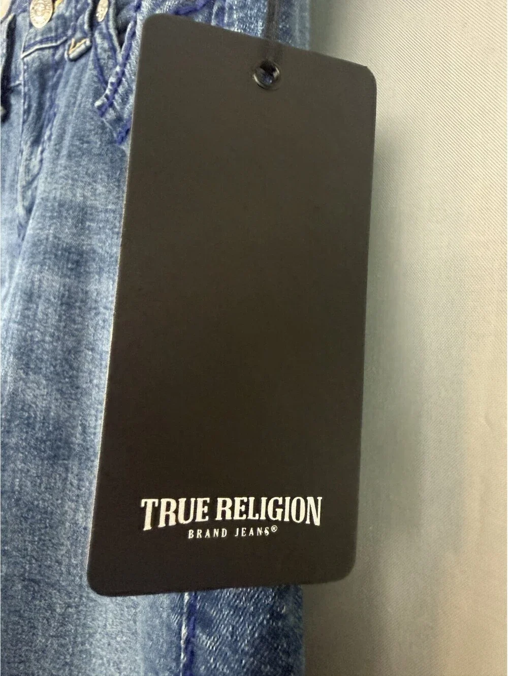 NEW - True Religion Mens Ricky Relaxed Straight Jeans Size 36 x 34